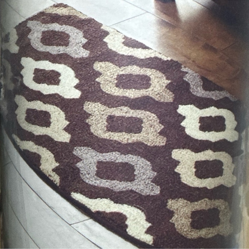 Essentials Home Brown Palazzo Floor Runner-22x60~NEW!